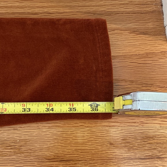 Anthropologie Pilcro High Rise Skinny Pants Corduroy Rust Orange size 26 - Picture 9 of 16